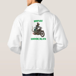 Zombie Ierse Hooligan Biker Hoodie