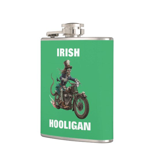 Zombie Ierse Hooligan Flask Heupfles (Links)