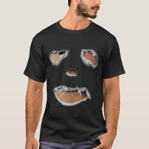 Zombie in gescheurde kleding t-shirt