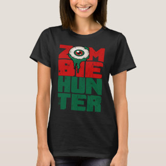Zombie Jager Halloween Schattig met een oog jagen T-shirt