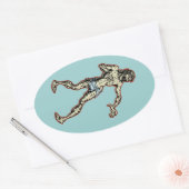 Zombie Jesus 1 Ovale Sticker (Envelop)