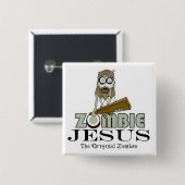 Zombie Jesus Square Button (Voorkant /achterkant)