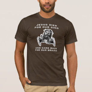Zombie Jesus stierf voor je zonden T-shirt