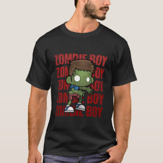 Zombie Jongen Schattig Aardig Kawaii Halloween Zom T-shirt