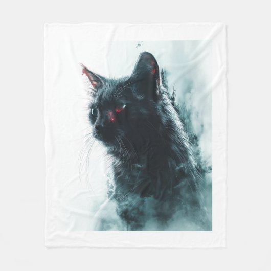 Zombie Kat Apocalyps Fleece Deken (Voorkant)