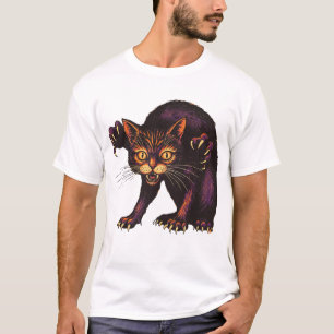 Zombie Kat Grappige Enge Schattige Ondode Kat T-shirt
