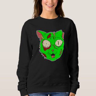 Zombie Kat Luie Halloween Kostuum Griezelen Grieze Trui