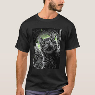 Zombie Kat Selfie Grappige Verschrikkelijke Hallow T-shirt