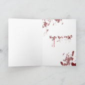 zombie kerst feestdagen kaart (Binnen)