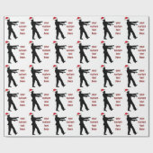 Zombie-kerstcadeautje aangepaste horror-feestdag cadeaupapier (Vlak)