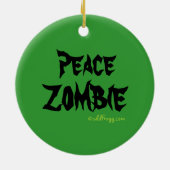 ZOMBIE kerstversiering Keramisch Ornament (Achterkant)