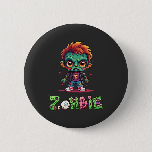 Zombie Kind - Ash Ronde Button 5,7 Cm (Voorkant)