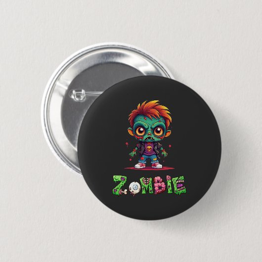 Zombie Kind - Ash Ronde Button 5,7 Cm (Voorkant /achterkant)