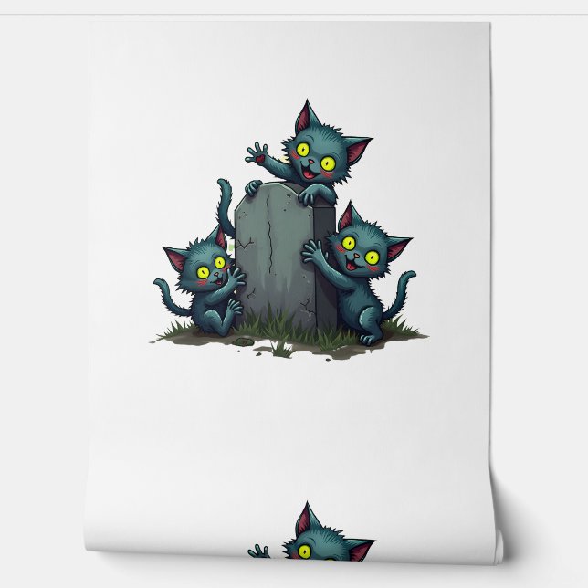 Zombie Kitten Opstand Behang (Afrollen)