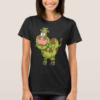 Zombie Koe Lazy Halloween Kostuum  Boerderij Dier  T-shirt