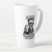 Zombie Koffie omdat moord verkeerd is Latte Mok (Rechterhoek)