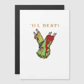 Zombie Koppel Tot de Dood Ons Scheidt Klassieke St (Voorkant / Achterkant)