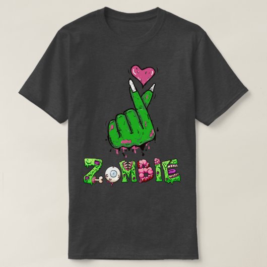 Zombie Kpop Heart T-shirt (Design voorkant)