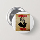 Zombie Lenin Beter dood dan rood Ronde Button 5,7 Cm (Voorkant /achterkant)