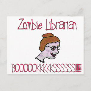 Zombie Librarian Briefkaart
