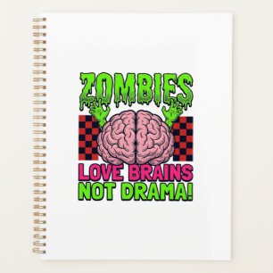 Zombie Liefde Hersenen Niet Drama Vintage Horror D Planner