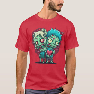 Zombie Liefde Valentijn Horror Monster Halloween K T-shirt