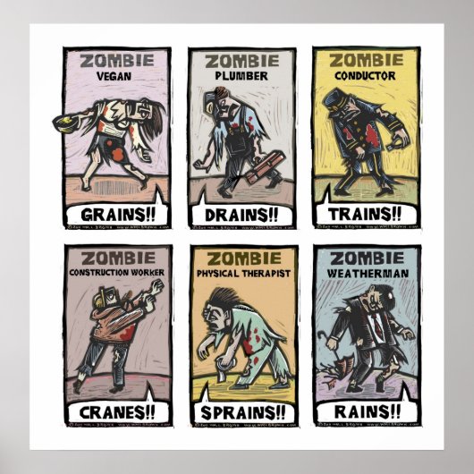 Zombie Lifestyles - Poster (Devant)