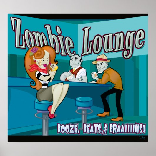 Zombie Lounge Poster (Voorkant)