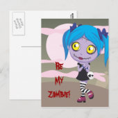 Zombie Love Briefkaart (Voorkant / Achterkant)
