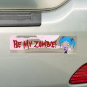 Zombie Love Bumpersticker (Op auto)