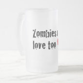 Zombie Love Stein Matglas Bierpul (Voorkant links)
