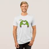Zombie Love Tri-Blend Shirt (Voorkant volledig)