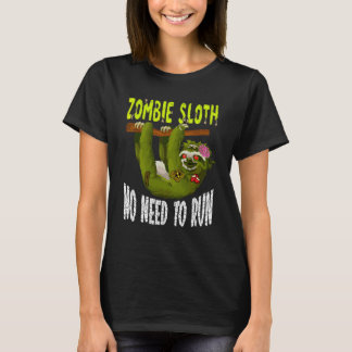 Zombie luiaard hoeft niet te rennen Griezelig Hall T-shirt