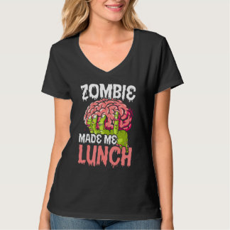 Zombie maakte me Lunch Halloween Trick or treat Zo T-shirt