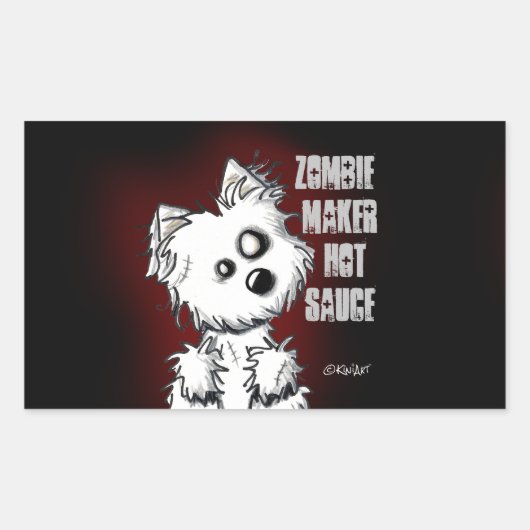 Zombie Maker Hot Sauce sticker (Voorkant)