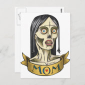 Zombie mama briefkaart (Voorkant / Achterkant)