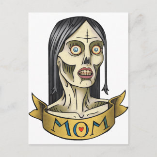 Zombie mama briefkaart