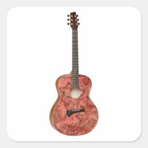 Zombie Meat Guitar Vierkante Sticker