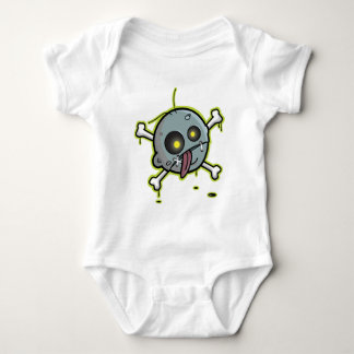 Zombie met Crossbones Baby Creeper Romper
