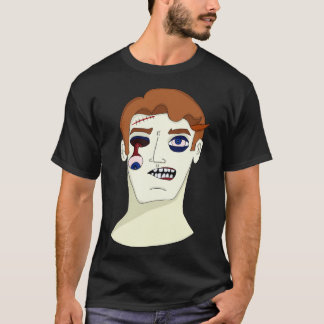 Zombie met oogdruppels t-shirt