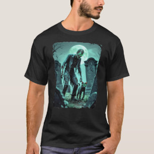 Zombie met zijn trouwe kat! t-shirt