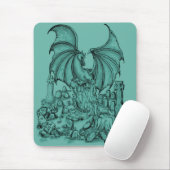 Zombie mit Drache Muismat (Met muis)