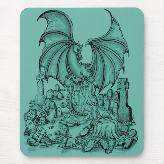Zombie mit Drache Muismat (Voorkant)