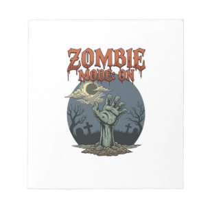Zombie Modus Halloween Hand Maan Kerkhof_1 Notitieblok
