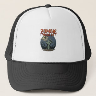 Zombie Modus Halloween Hand Maan Kerkhof_1 Trucker Pet