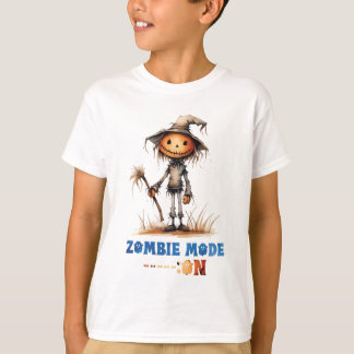 Zombie-modus: op Halloween T-shirt