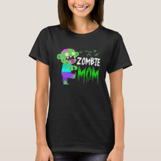 Zombie Moeder Cute Halloween Kostuum Voor Moeder T-shirt