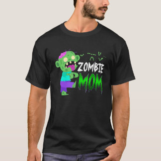 Zombie Moeder Cute Halloween Kostuum Voor Moeder T-shirt
