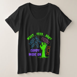 Zombie moet Baby Snoep moeder-to-be T-shirt voeden