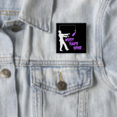 Zombie moet wijn hebben vierkante button 5,1 cm (In situ)